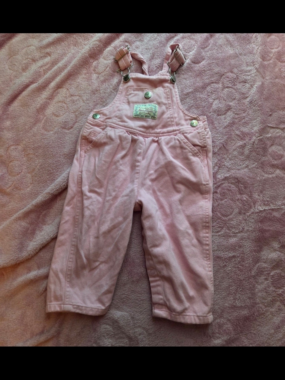 VINTAGE Arizona Jean Company Pink Kids Overalls